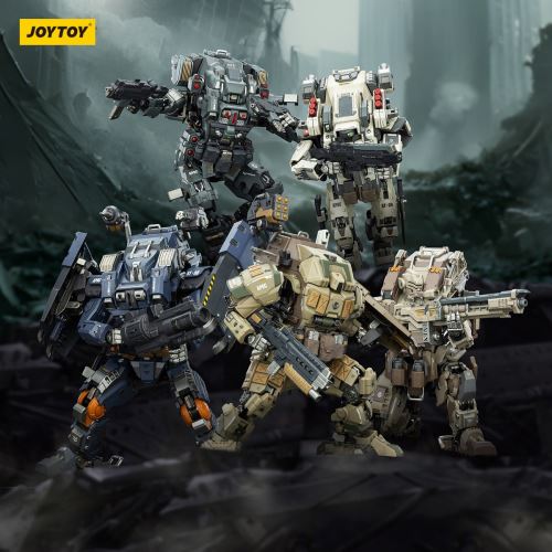 Apocalypse Series Mechs - Phantom/Iron Curtain/Sky Raid/Storm Dawn/Rock White Blade 1/25