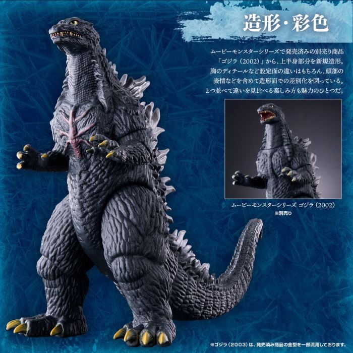 Movie Monster Series Godzilla (2003) with Kamoeba (2003) Set