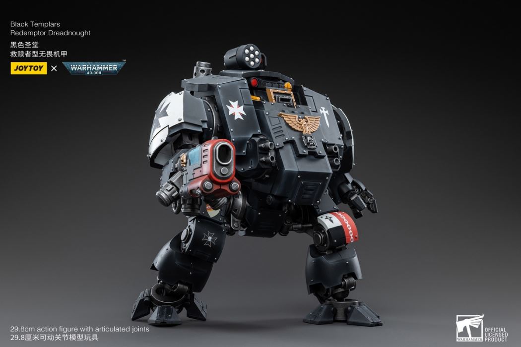 Black Templar Redeemer Dreadnought / Emperor Warrior Rolandes / Dark Angel Lazarus Mentor 1/18