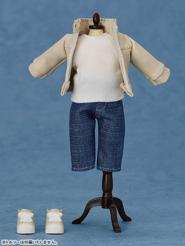 Nendoroid Doll Outfit Set Leather Jacket [ Ivory ]