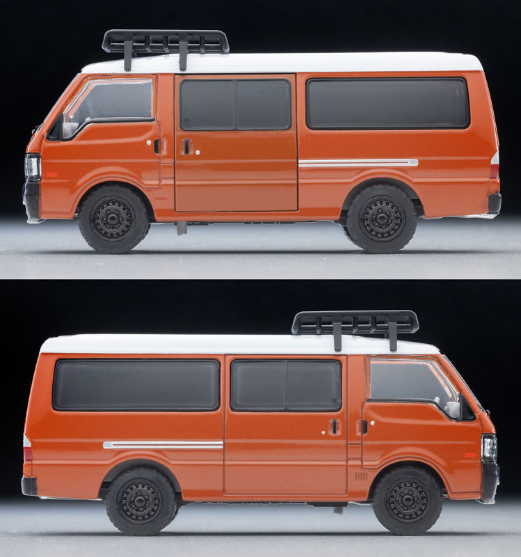 LV-N310d Mazda Bongo Brawny Van Custom Model (Brown) w/Roof Carrier