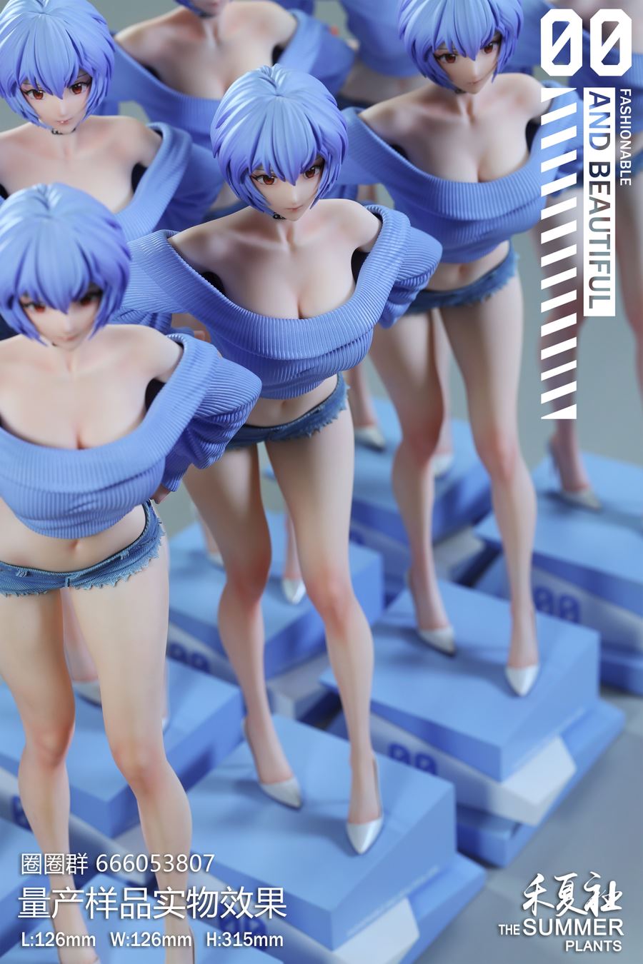 School Girl Rei Ayanami - Evangelion