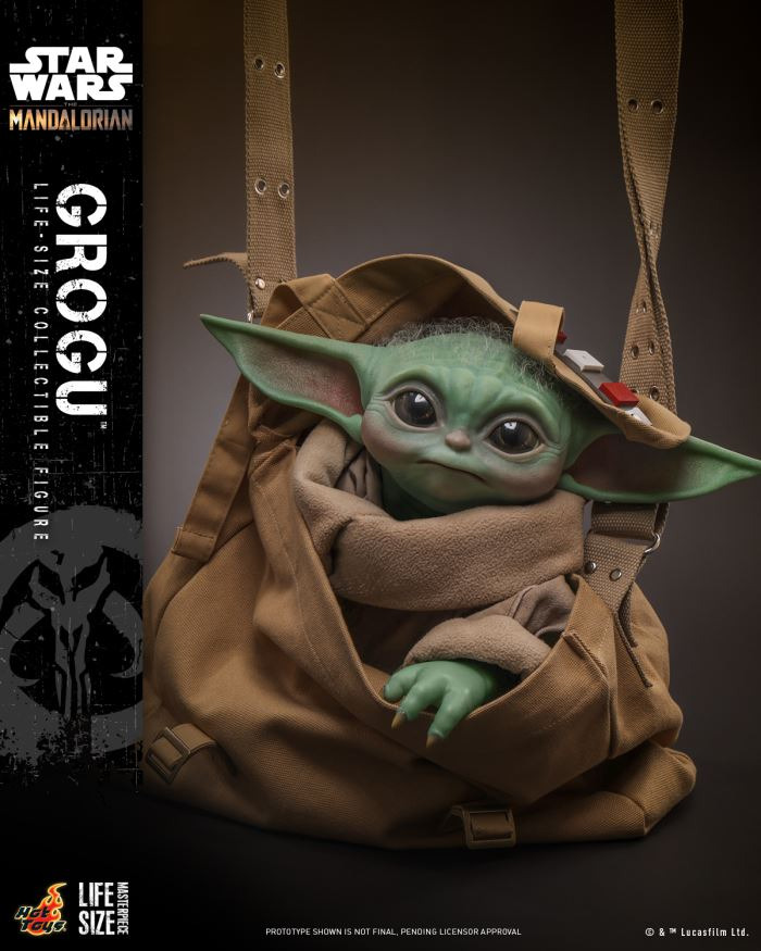 The Mandalorian 1/1 scale figure Grogu (with carrying bag)