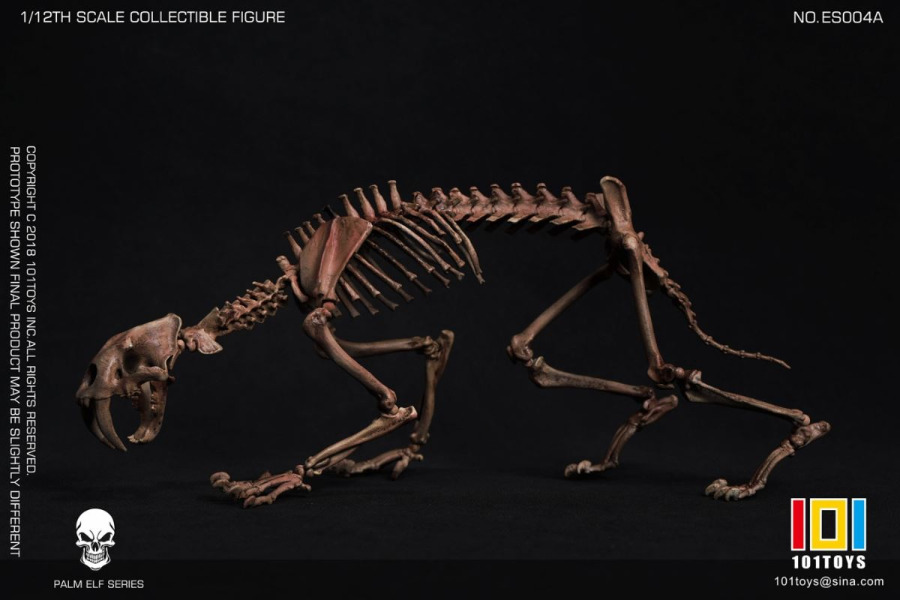 Pocket Elf Series - Sabre-toothed Tiger Skeleton Body 1/12