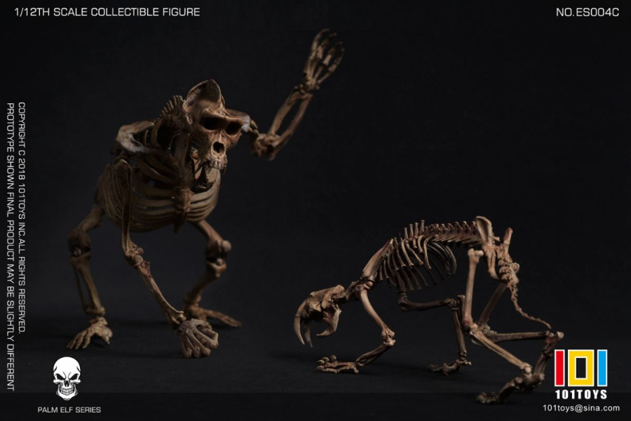 Pocket Elf Series - Sabre-toothed Tiger Skeleton Body 1/12
