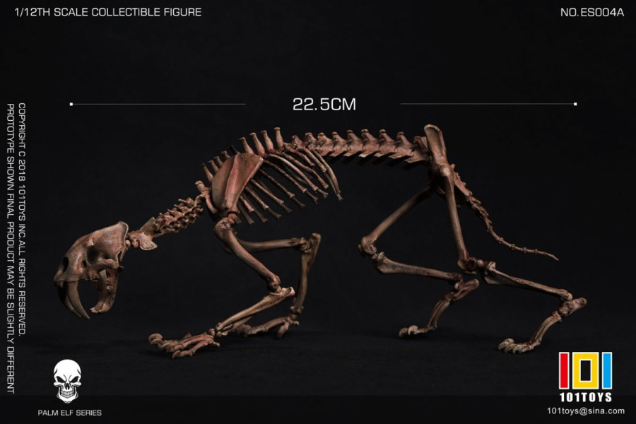 Pocket Elf Series - Sabre-toothed Tiger Skeleton Body 1/12