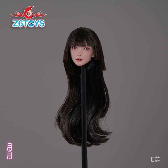 Asian beauty head sculpture 1/6