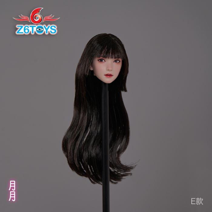 Asian beauty head sculpture 1/6