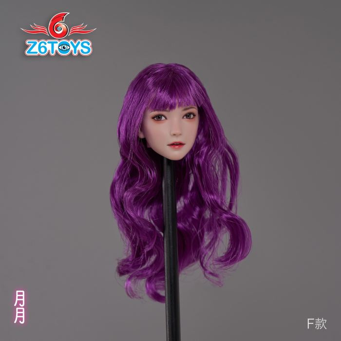 Asian beauty head sculpture 1/6