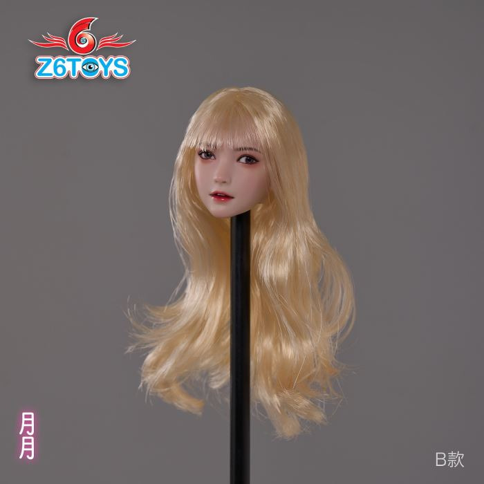 Asian beauty head sculpture 1/6