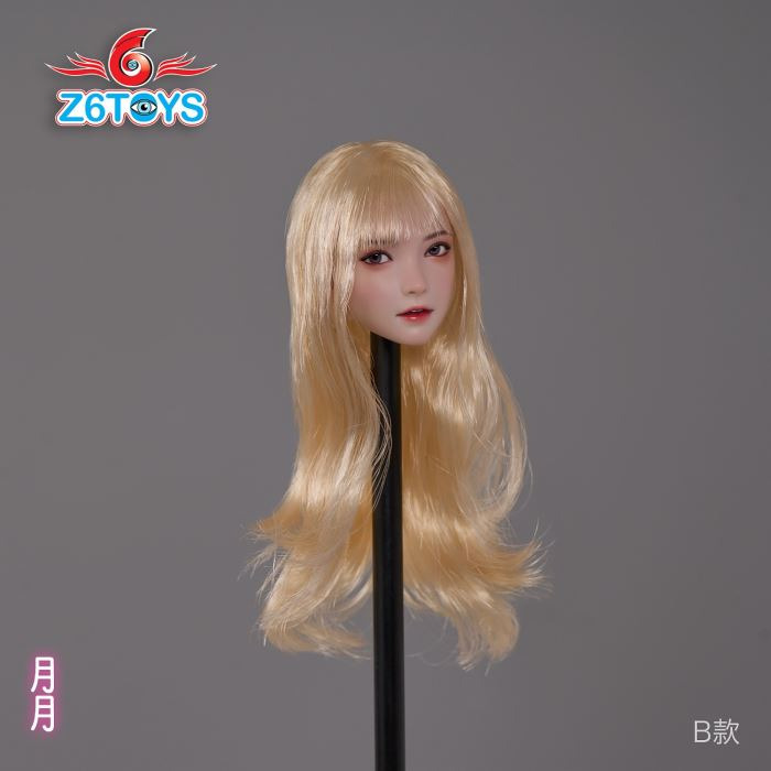 Asian beauty head sculpture 1/6