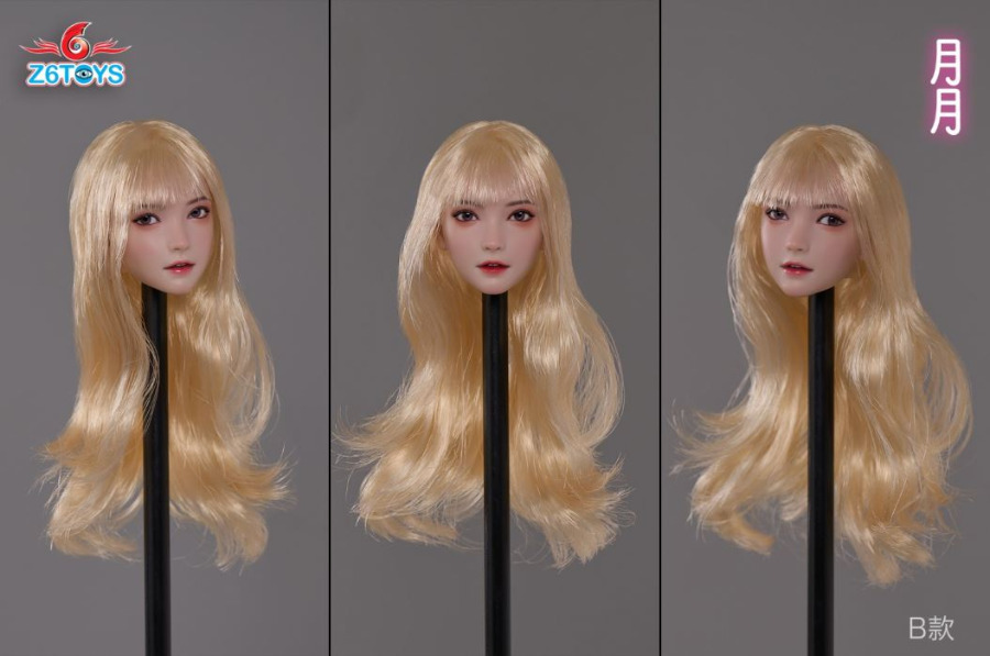 Asian beauty head sculpture 1/6