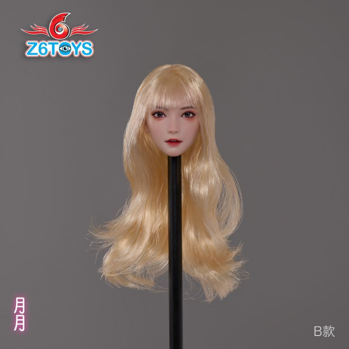 Asian beauty head sculpture 1/6