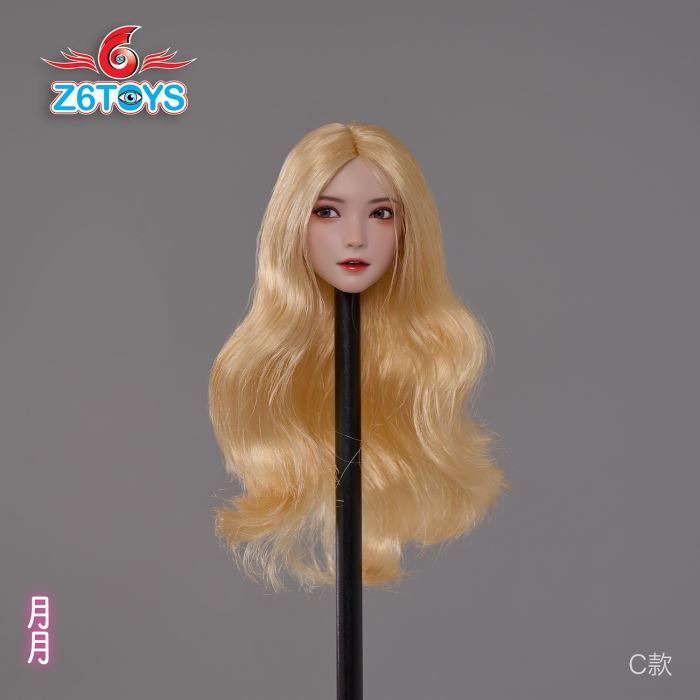 Asian beauty head sculpture 1/6