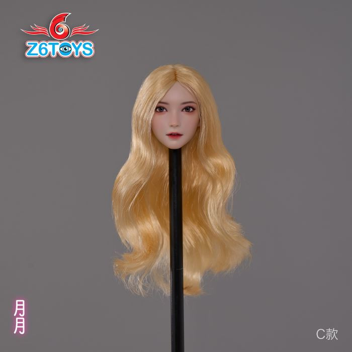 Asian beauty head sculpture 1/6