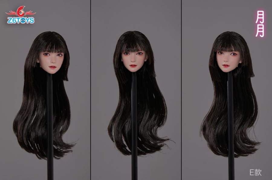 Asian beauty head sculpture 1/6