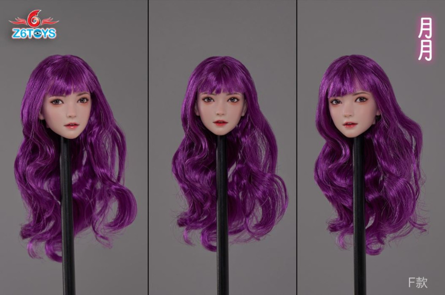 Asian beauty head sculpture 1/6