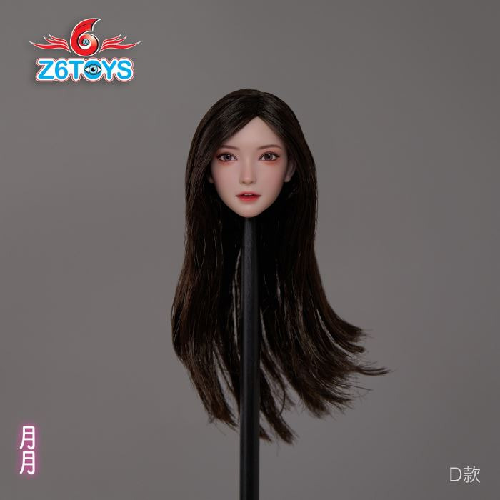 Asian beauty head sculpture 1/6