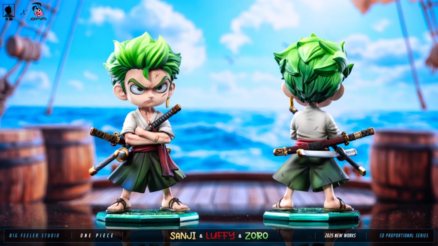 Q ver Luffy & Sanji & Zoro - One Piece