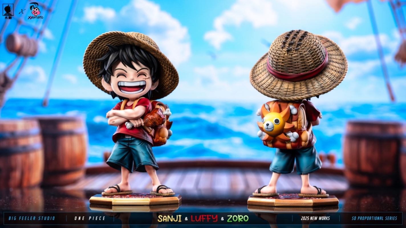 Q ver Luffy & Sanji & Zoro - One Piece