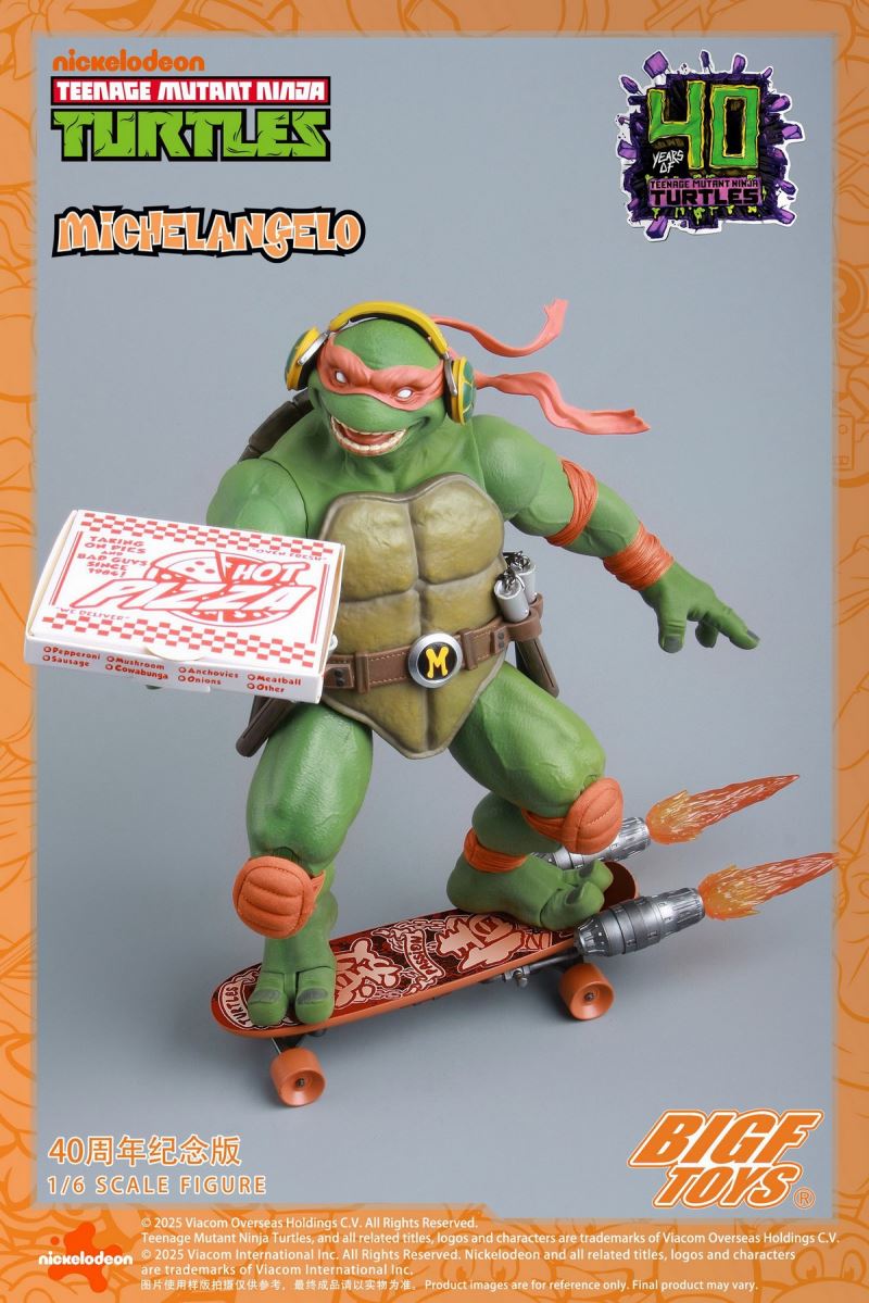 TNMT Michelangelo 40th Anniversary Edition 1/6
