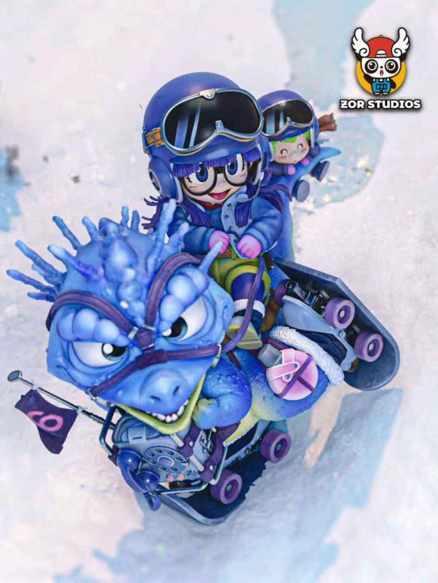 Arale Riding a Dragon