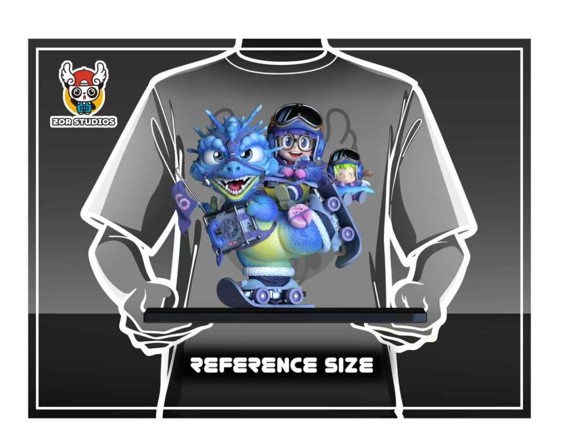 Arale Riding a Dragon