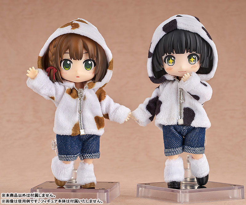 Nendoroid Doll Outfit Set Animal Hoodie - Milk & Coffee Milk