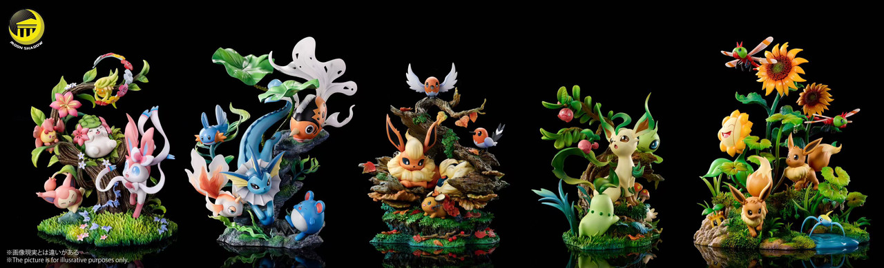 Pikachu & Eevee Natural scene