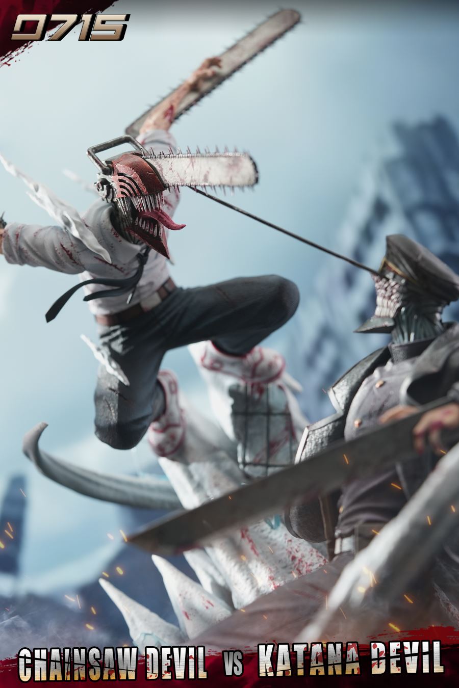 Chainsaw Devil vs Katana Devil - Chainsaw Man