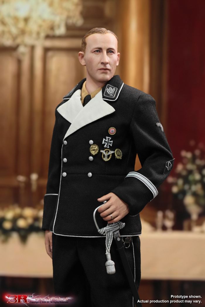 WWII German SS General Reinhard Heydrich (Black Dress Version) 1/6