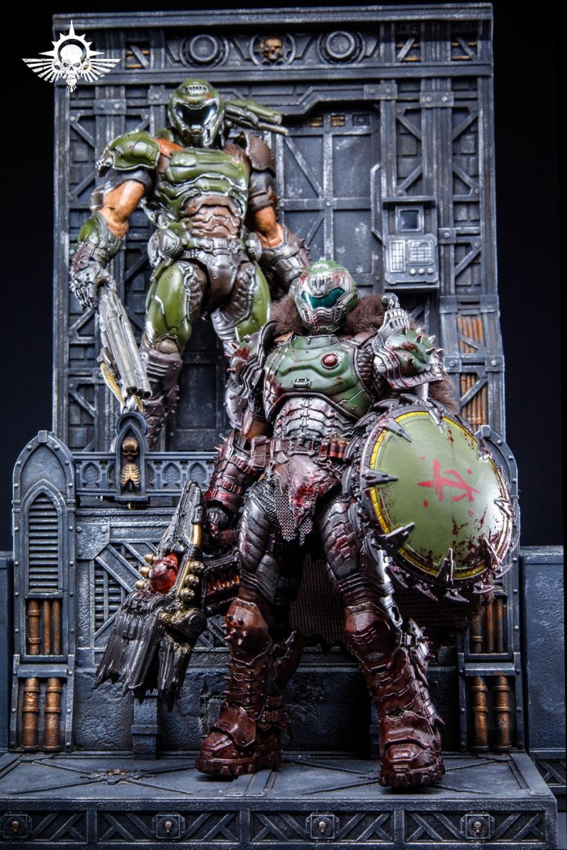 Steel Cast Warhammer Brother Mountain Base (Hive City Version)