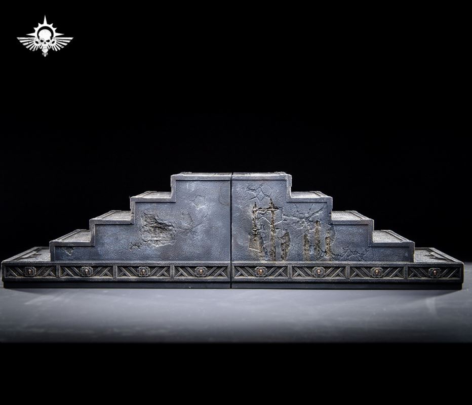 Steel Cast Warhammer Brother Mountain Base (Hive City Version)