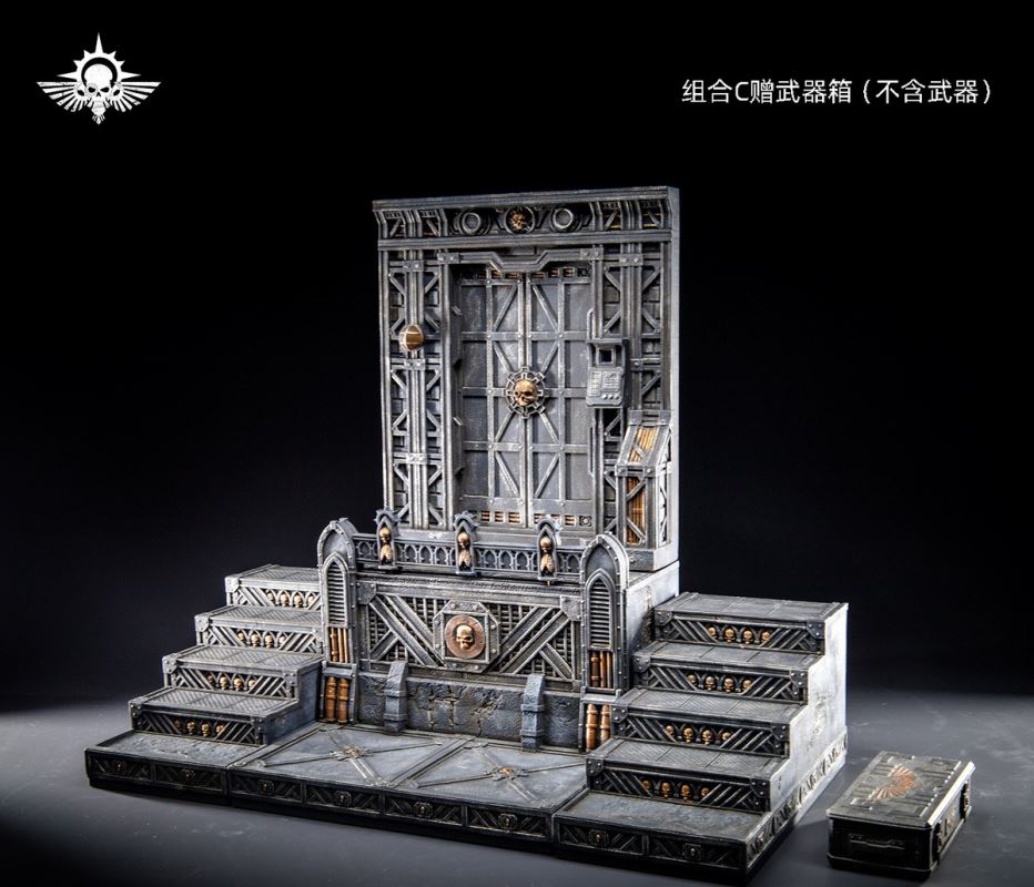 Steel Cast Warhammer Brother Mountain Base (Hive City Version)