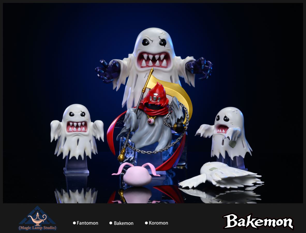 Fantomon, Bakemon and Koromon - Digimon