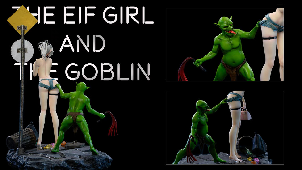 Elf Girl and Goblin 1/6