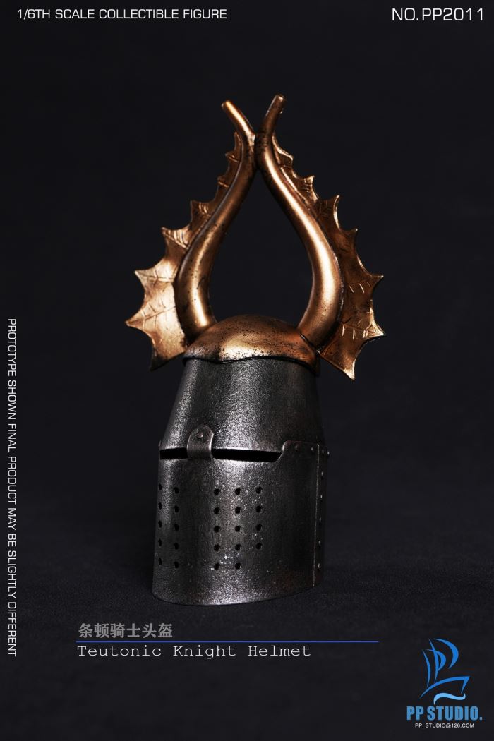Teutonic Knight Alloy Helmet Set 1/6