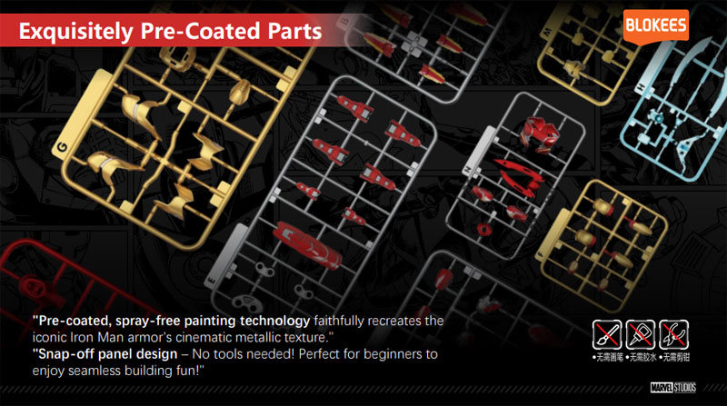 Marvel heroes-Championclass-CC-01 Iron Man MK85 SE Plastic Kit (Regular Edition)