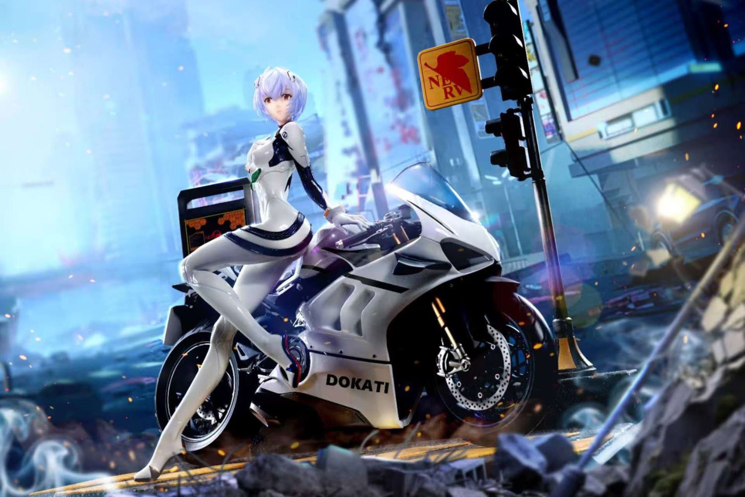 Motorcycle Ayanami Rei - Evangelion