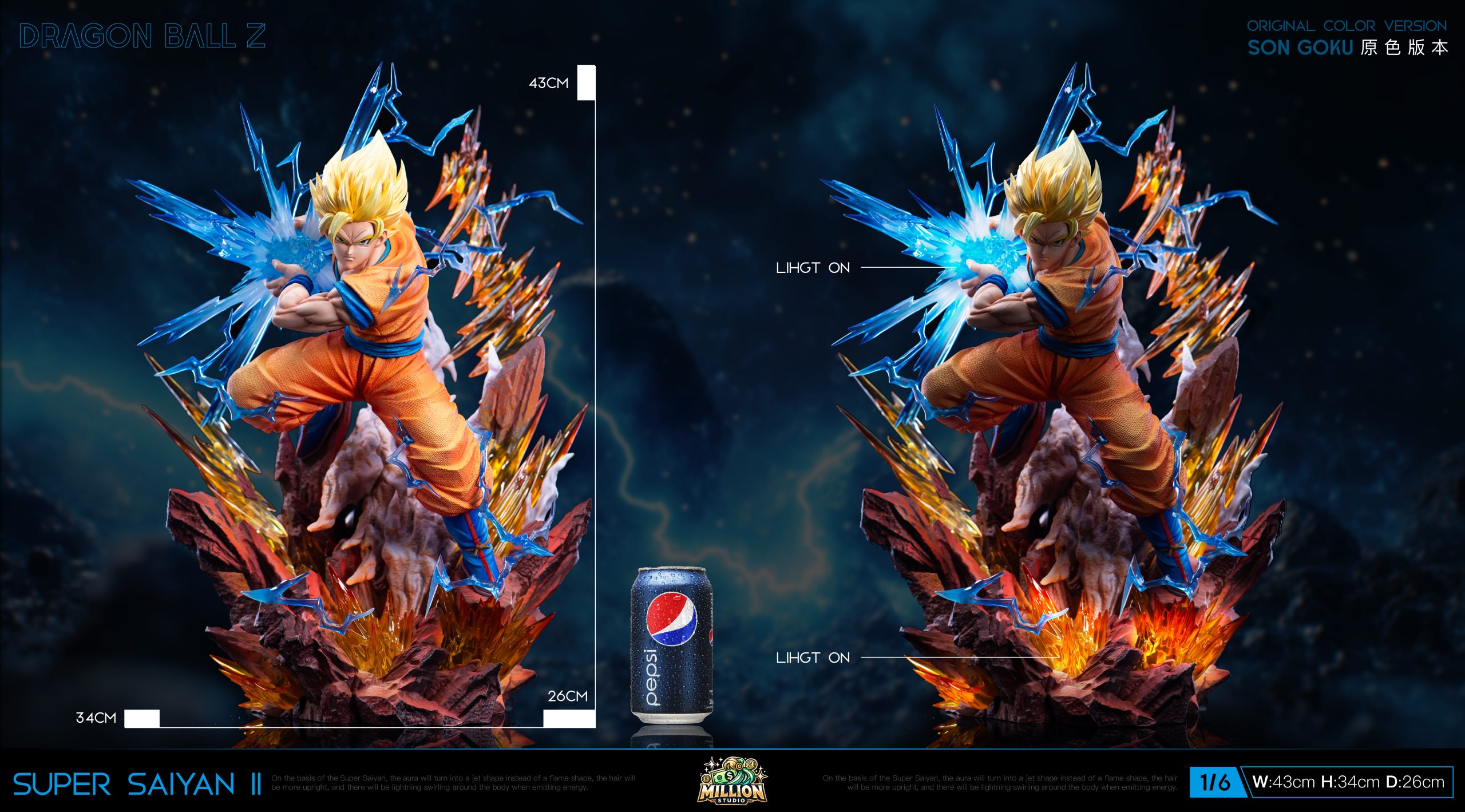 Super Saiyan 2 Goku Kame Hame Ha - Dragon Ball