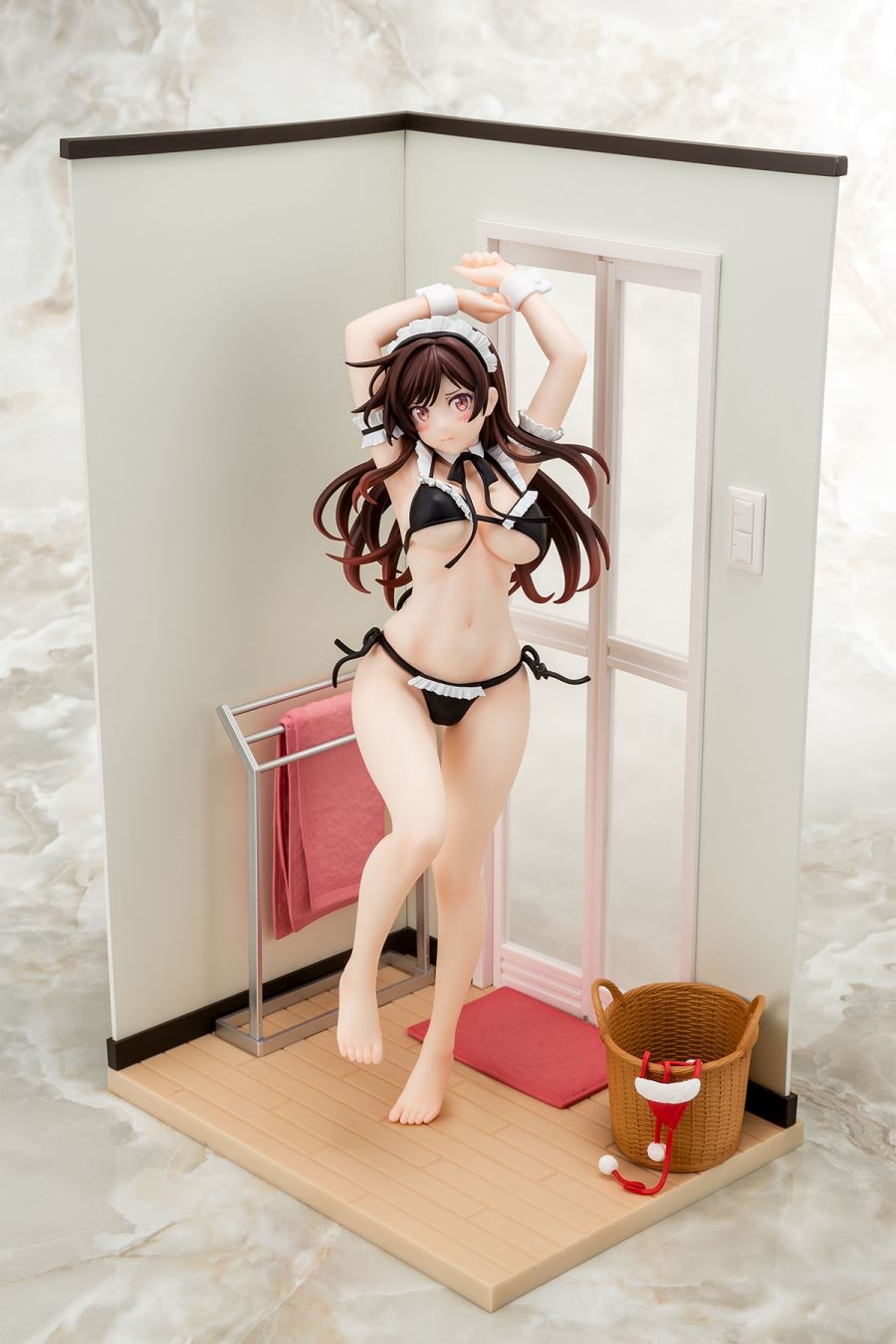 Rent-A-Girlfriend - Chizuru Mizuhara maid bikini dress change 1/6