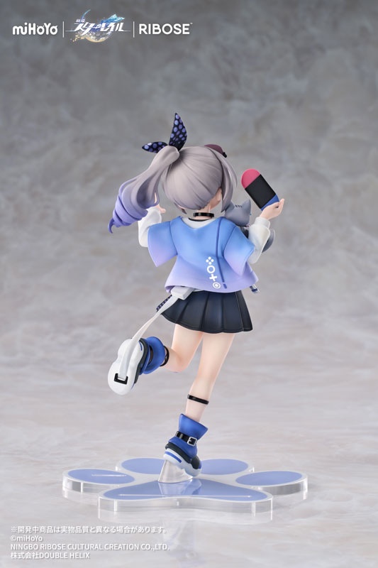 RISE UP+ Honkai: Star Rail Chibi Cat Series Figure Silver Wolf Ver