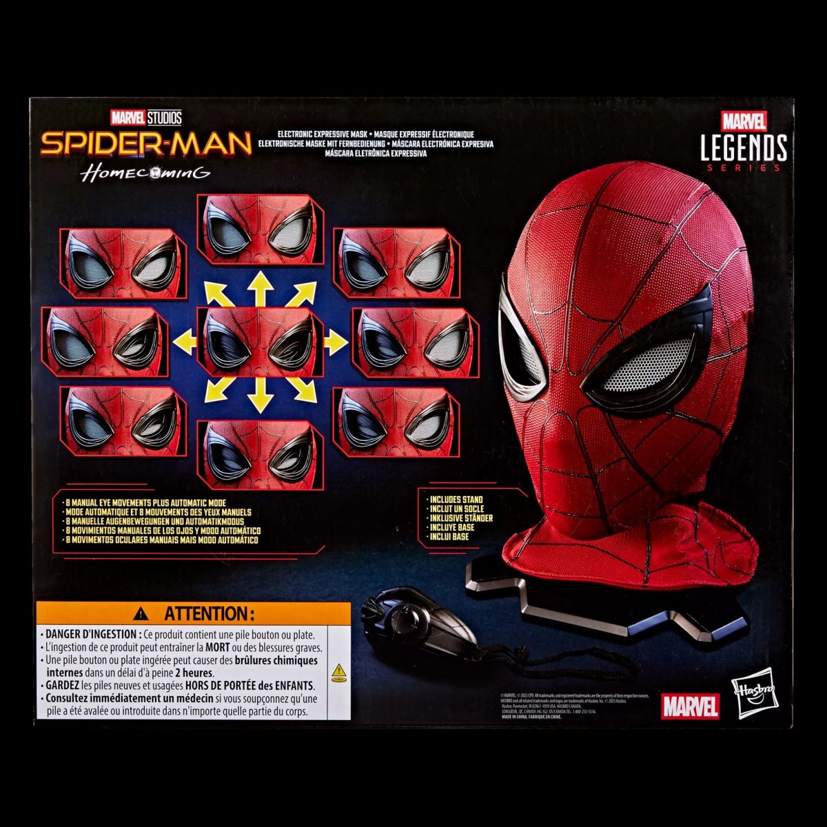 Marvel Legends Series Spider-Man Electronic Expressive Mask