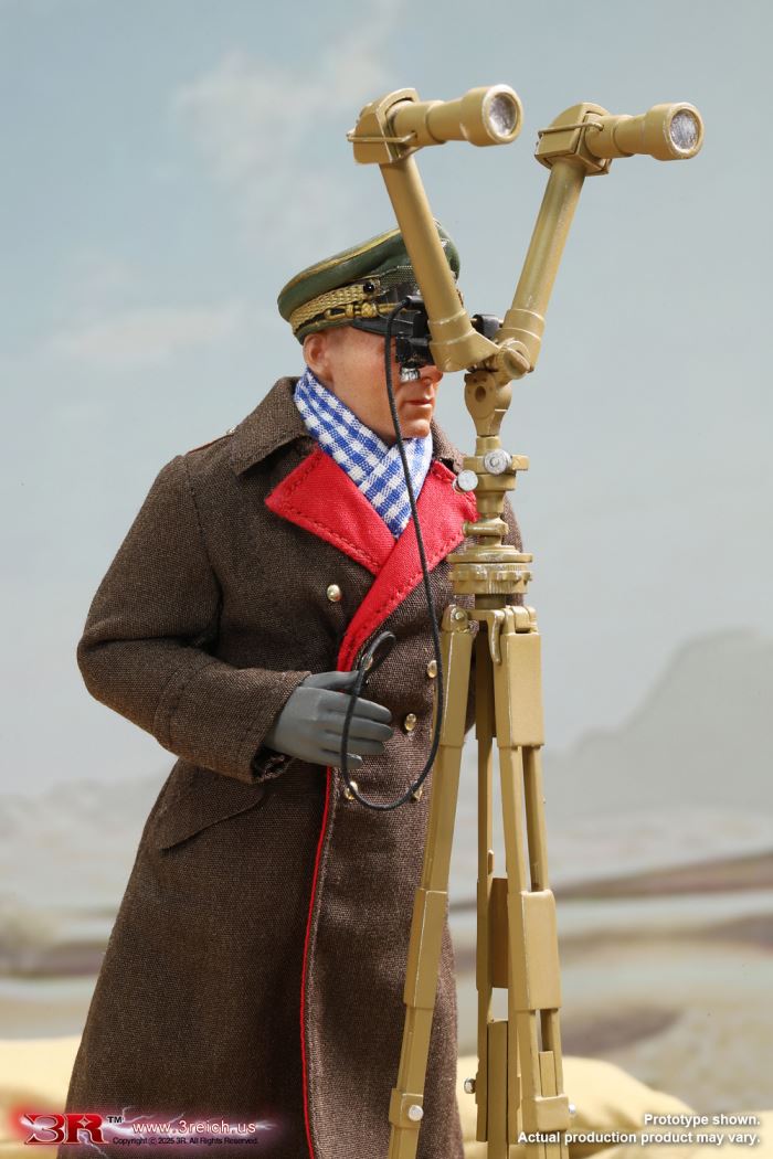 WWII German North African Corps Desert Fox - Erwin Rommel 1/12
