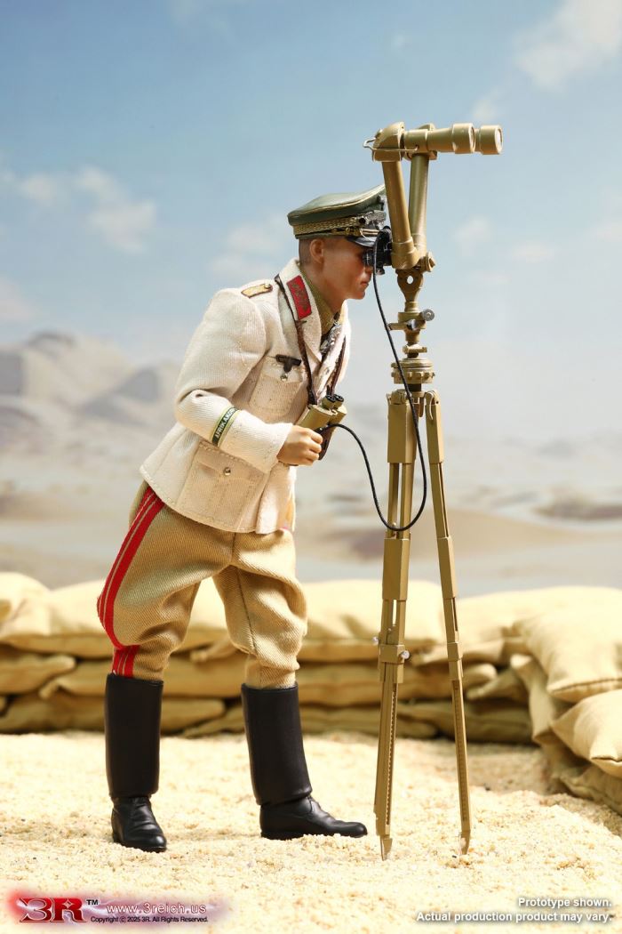 WWII German North African Corps Desert Fox - Erwin Rommel 1/12
