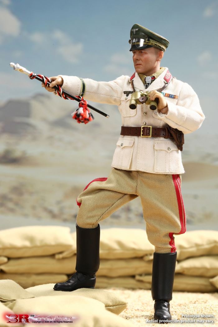 WWII German North African Corps Desert Fox - Erwin Rommel 1/12
