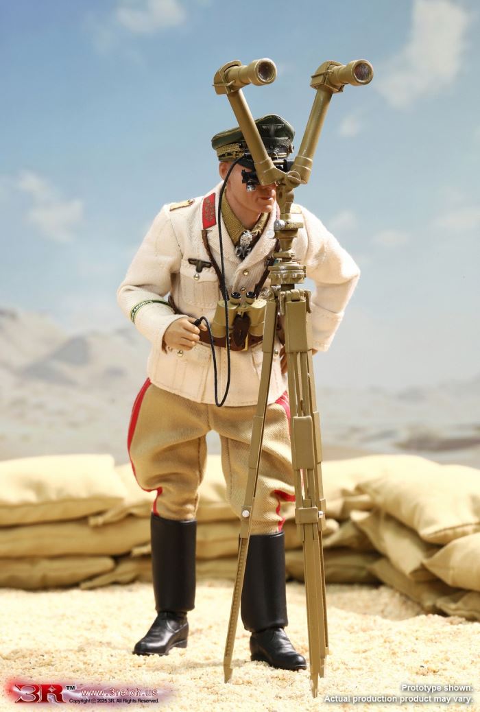 WWII German North African Corps Desert Fox - Erwin Rommel 1/12