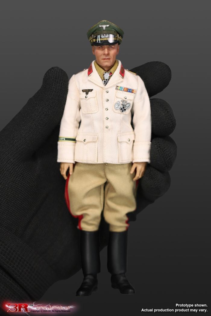 WWII German North African Corps Desert Fox - Erwin Rommel 1/12