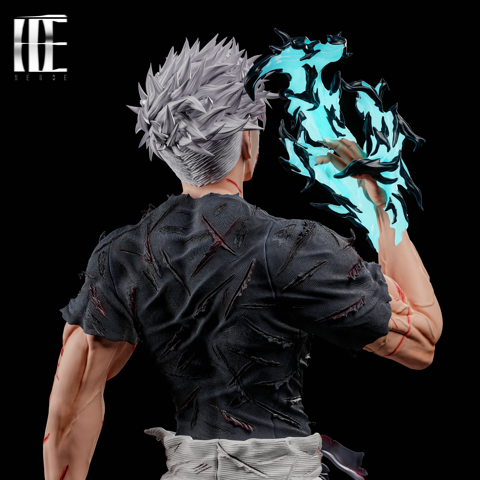 Battle Damaged Gojo Satoru - Jujutsu Kaisen