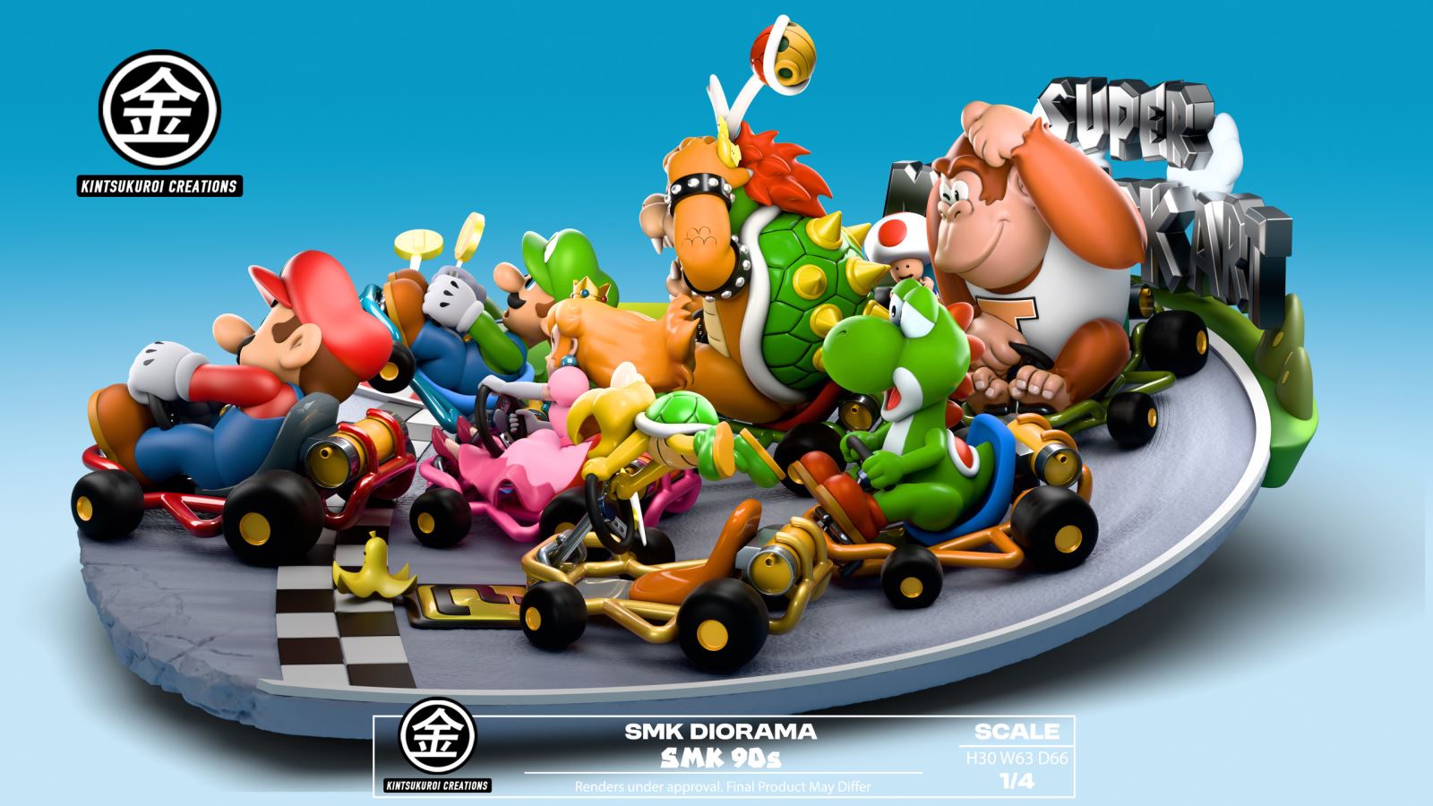 Super Mario Kart 1/4